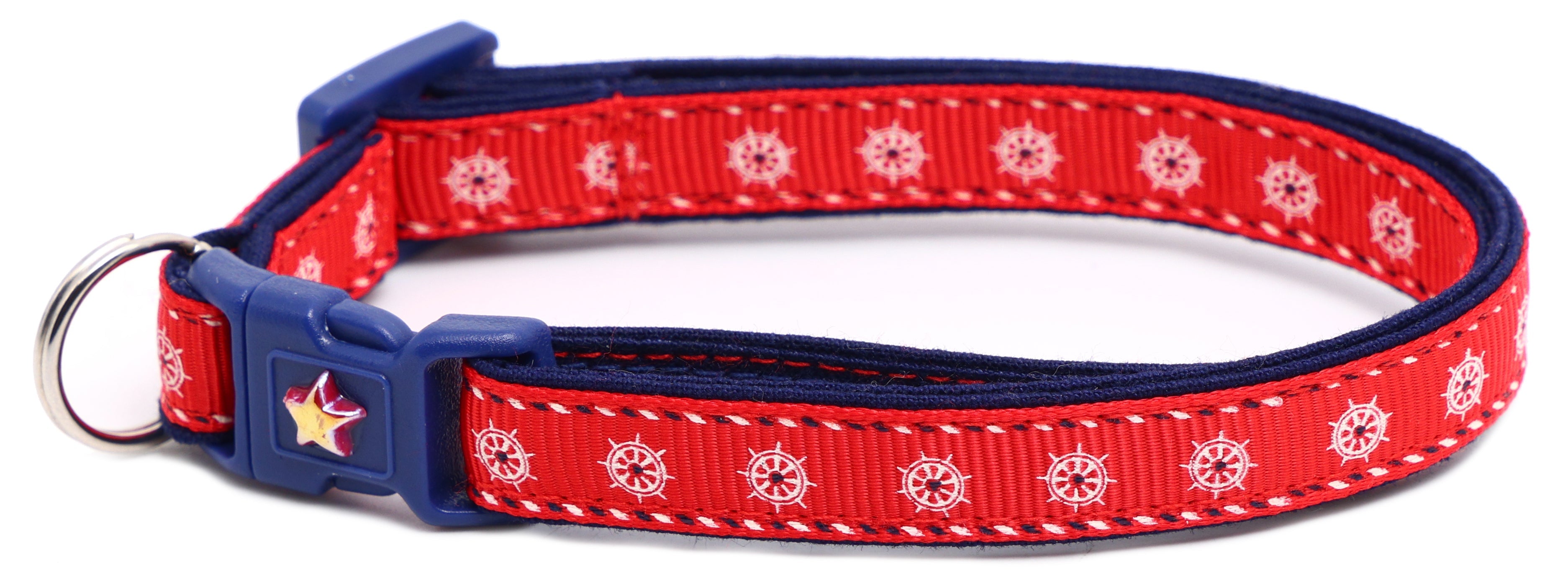 Ships Wheels Breakaway Cat Collar